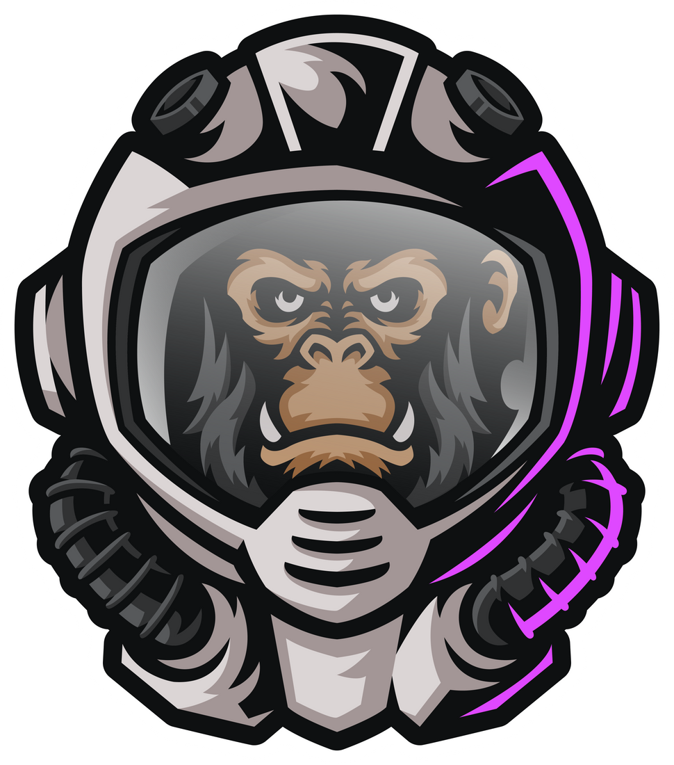 Gorilla Astronaut Mascot & Sport Logo